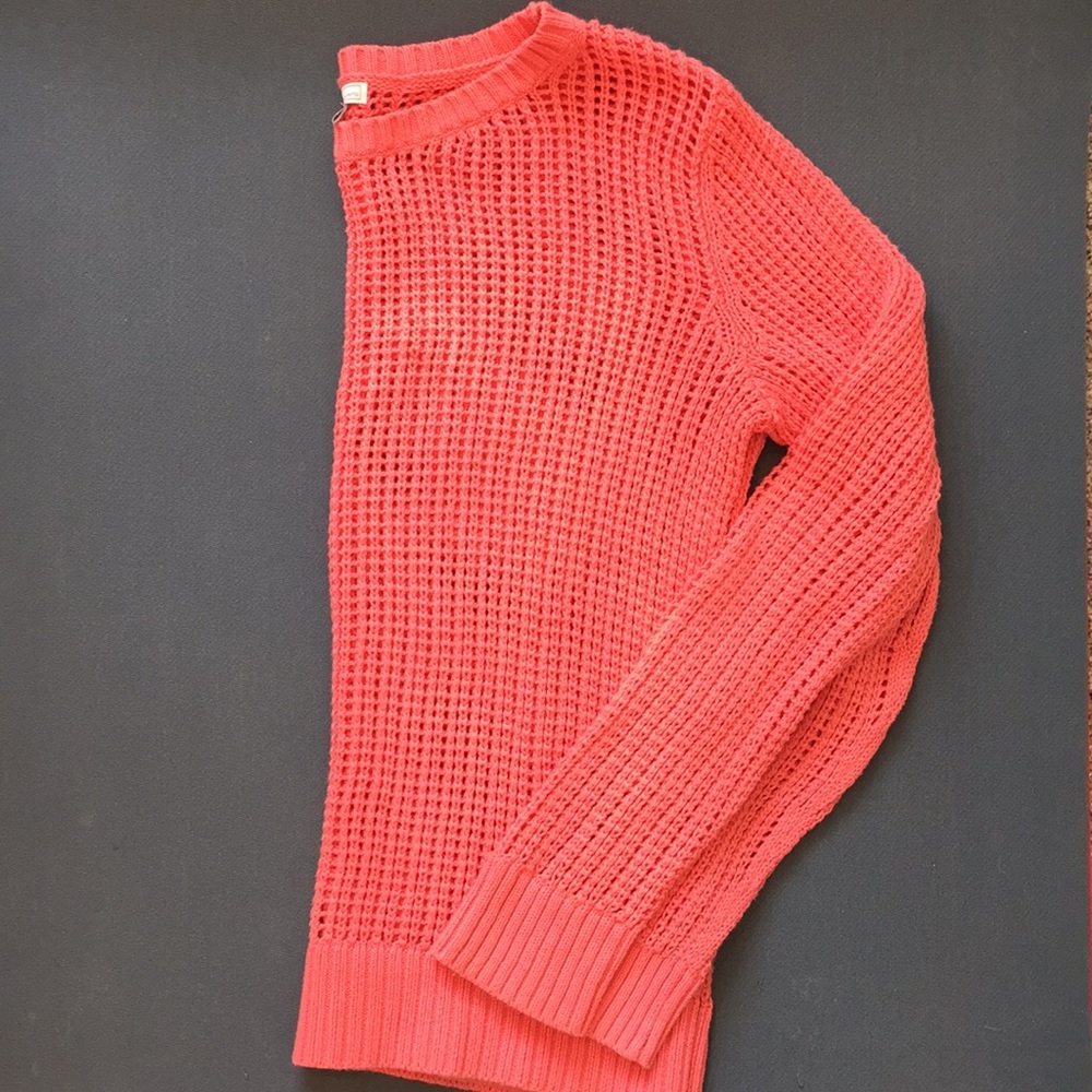 Coral, knit sweater from GAP